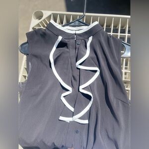 Calvin Klein, Small dress blouse, black